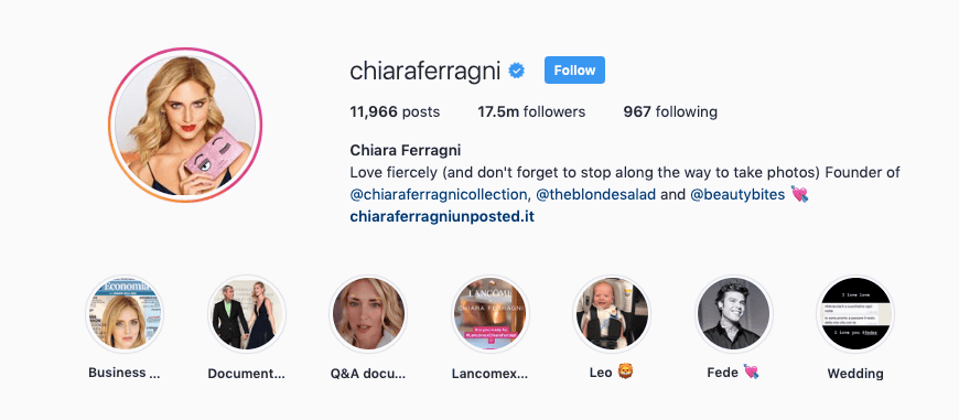 Chiara Ferragni – Best Women’s Fashion Blogger