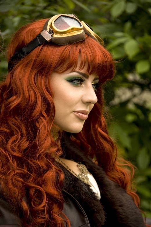 Steampunk hairstyle for short and long hair