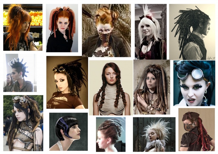 Steampunk Women's Hairstyles, Fashion and Makeup