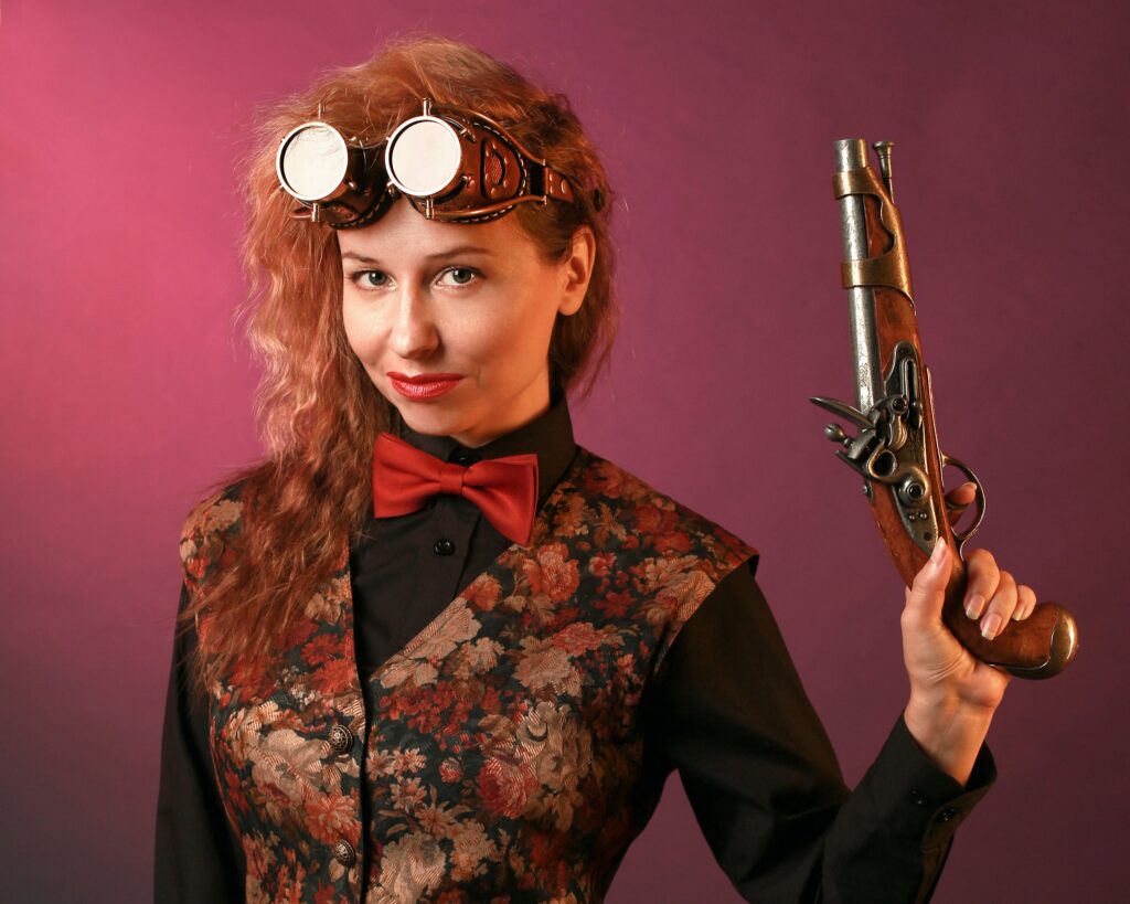Curly and Long Steampunk Hair